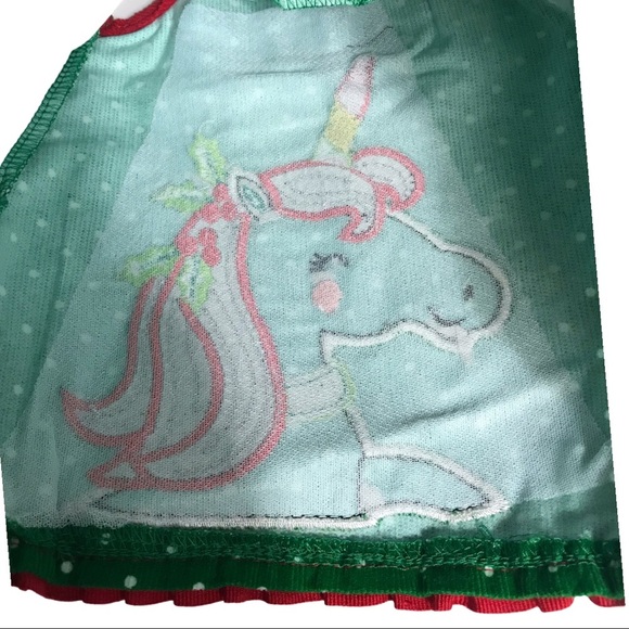 NWT Green Unicorn Jumper & Cream Long-Sleeve Top - Picture 7 of 16